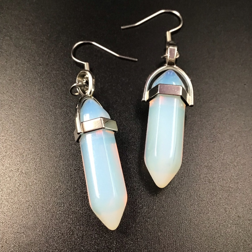 Natural Protein Stone Earrings
